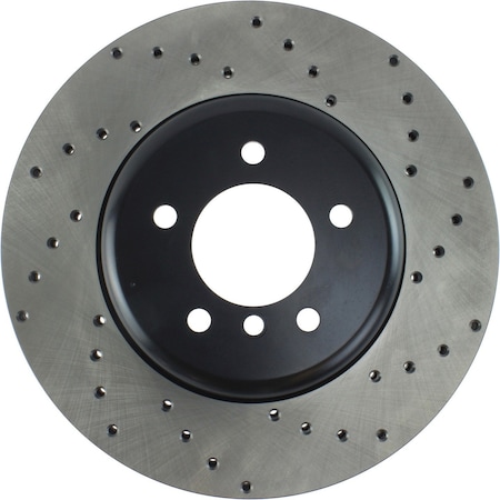 Centric Parts Sport Cross Drilled Brake Rotor, 128.34071L 128.34071L